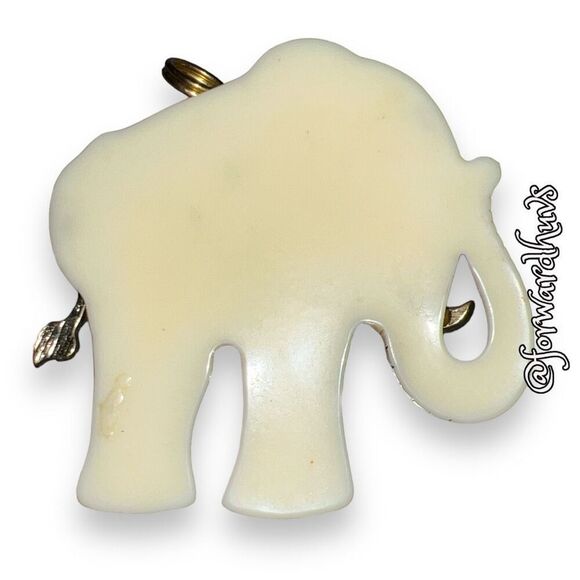 Bundle Sale 3 for $15 | 2-Inch Decorated Plastic Elephant Pendant - Picture 4 of 7